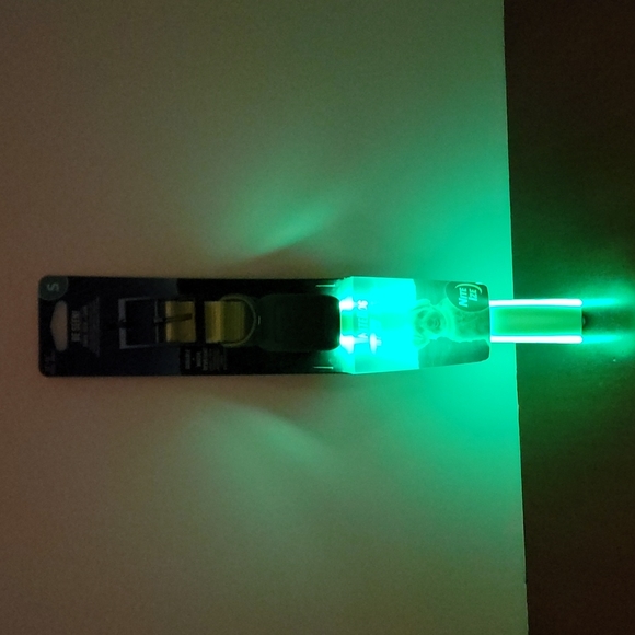 NiteDog Rechargeable LED Collar Lime Green Small - Picture 2 of 9